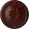 Ekena Millwork Tristan Ceiling Medallion (Fits Canopies up to 5 1/2"), Hand-Painted Brushed Mahogany, 26"OD x 3"P CM26TNBMF - alternate 1